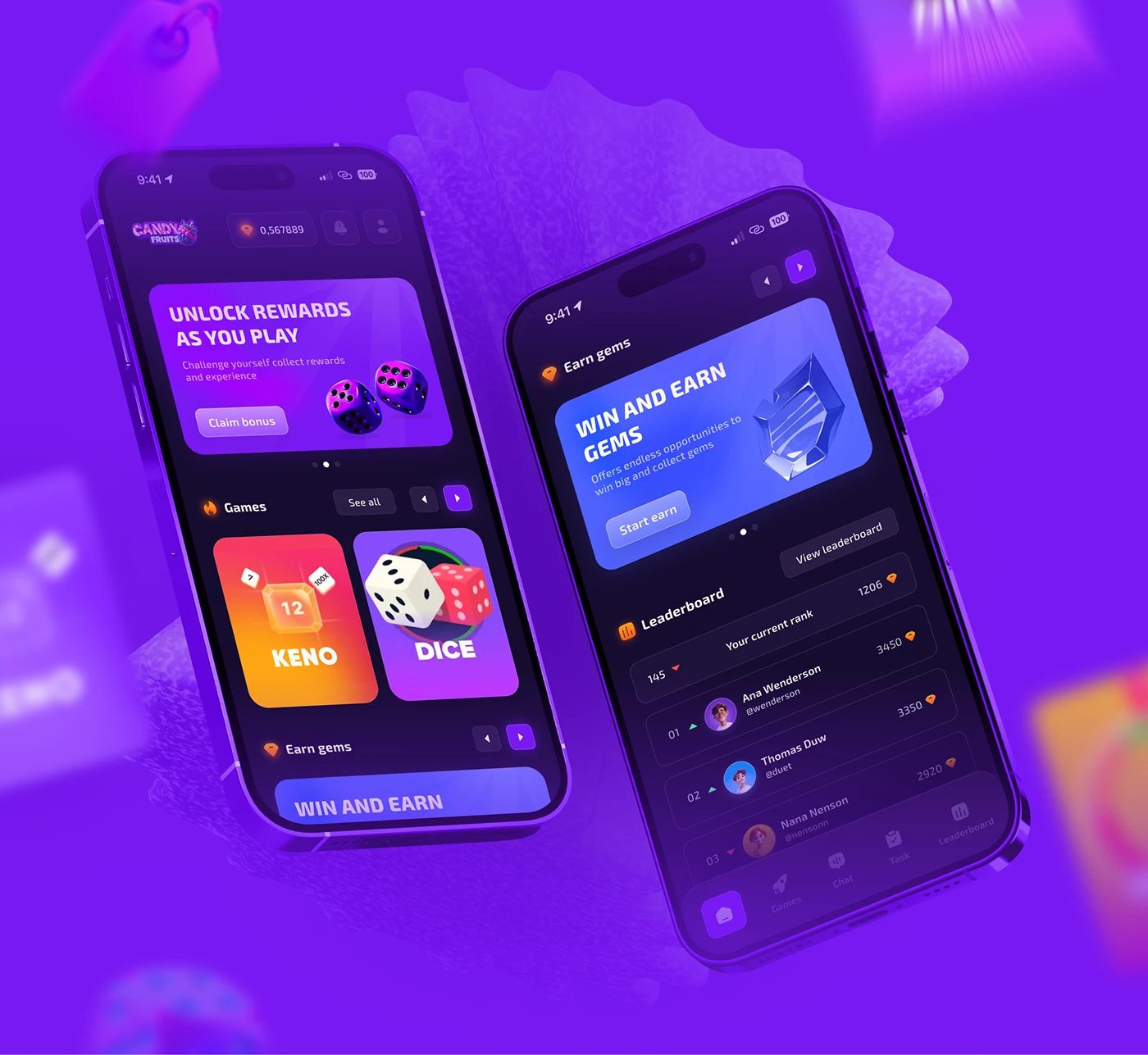 棋牌游戏手机APP界面